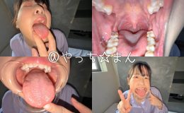 【HD】【個人撮影】谷田かりな　開口器で口内観察デカ舌を要チェック